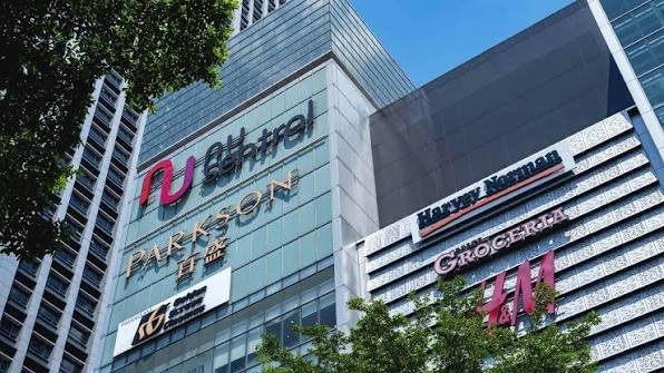 Exterior of NU Sentral shopping centre in Kuala Lumpur